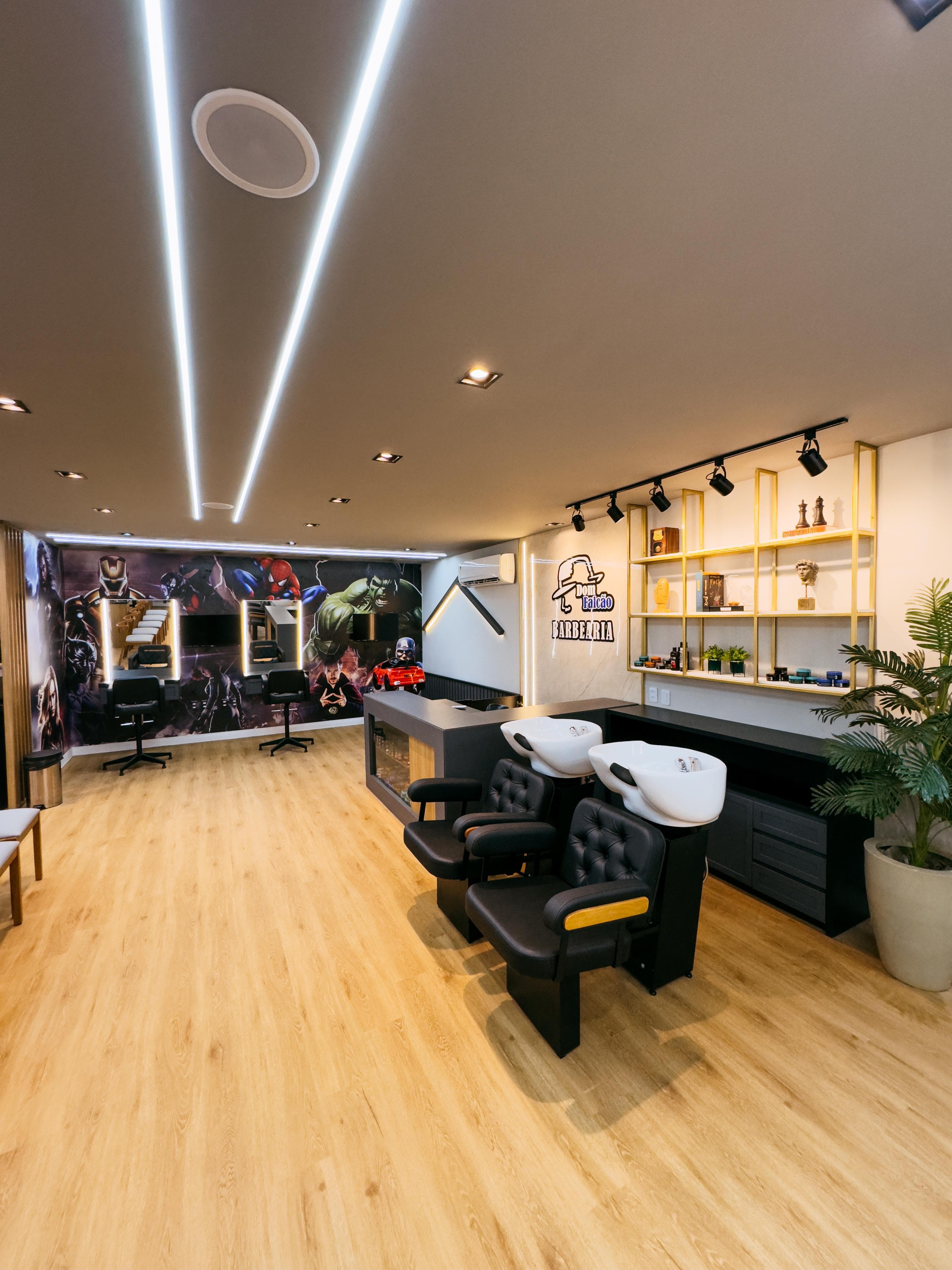 Área de lavagem e relaxamento